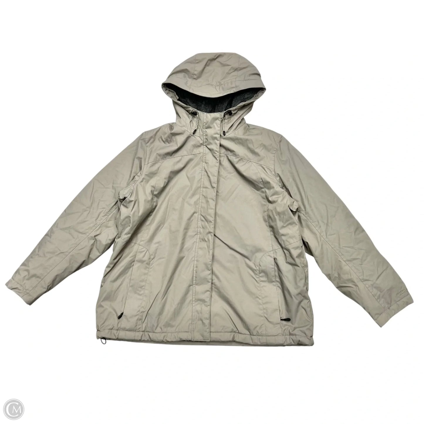 Coat Parka By L.l. Bean In Taupe, Size: 1x
