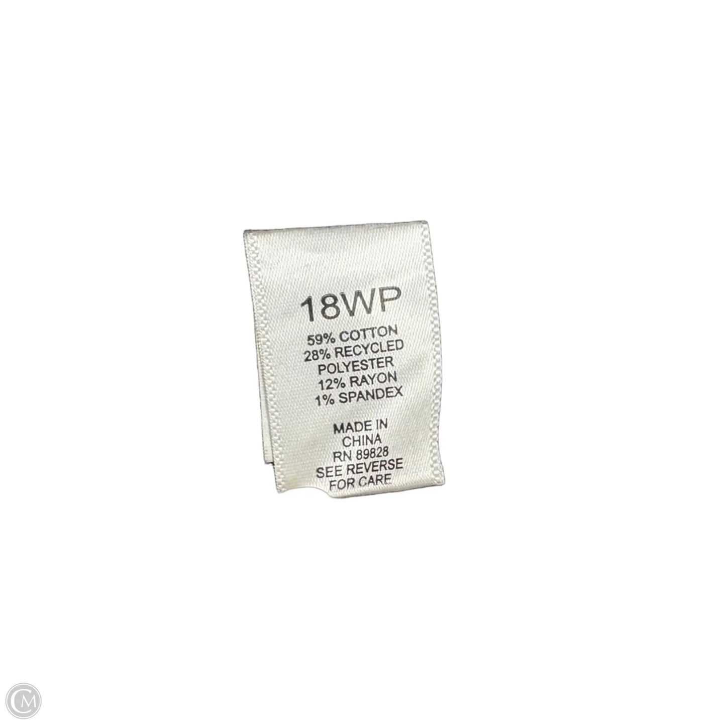 Jeans Wide Leg By Logo In Grey Denim, Size: 18