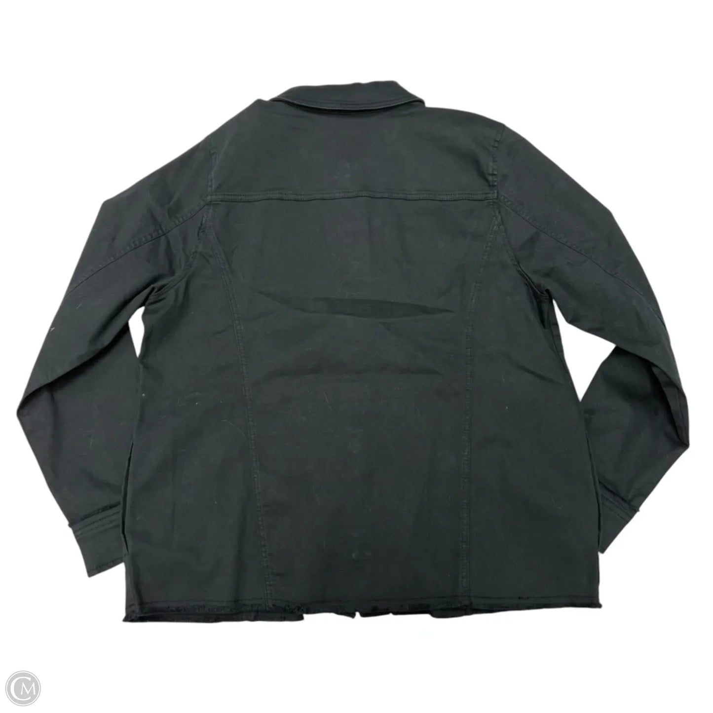 Jacket Denim By Susan Graver In Black, Size: L