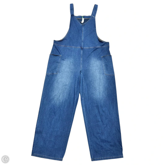 Overalls By Halara In Blue Denim, Size: Xl