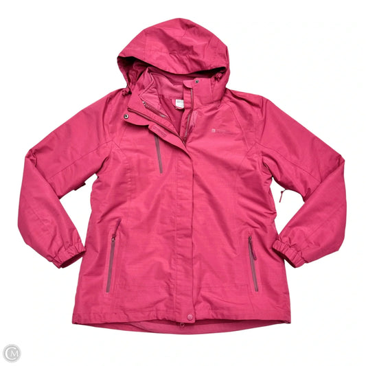 Coat Raincoat By Mountain Warehouse In Pink, Size: L