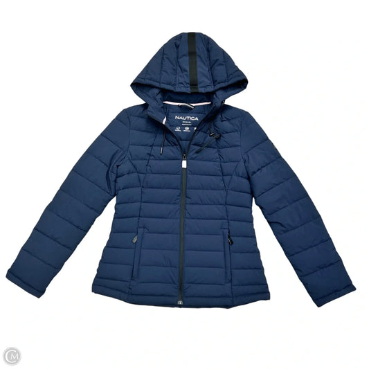 Coat Puffer & Quilted By Nautica In Navy, Size: M