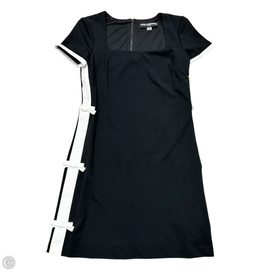 Dress Designer By Karl Lagerfeld In Black & White, Size: S