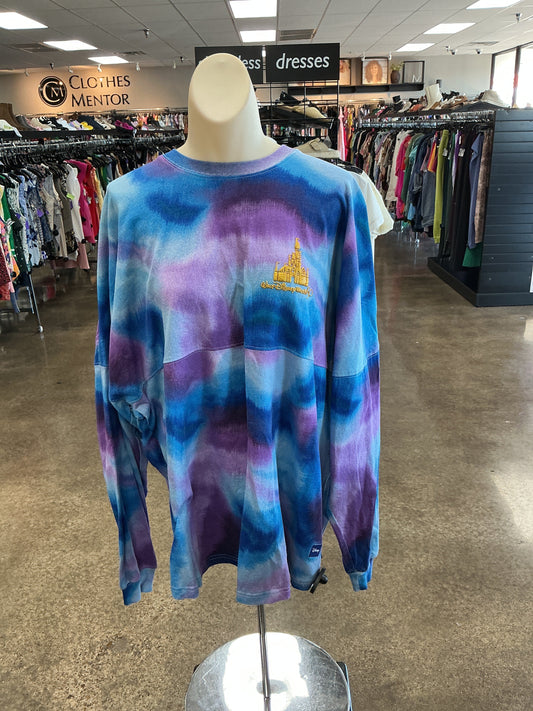 Top Ls By Disney In Blue & Purple, Size:Xl