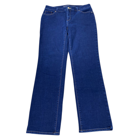 Jeans Straight By Chicos In Blue Denim, Size:10