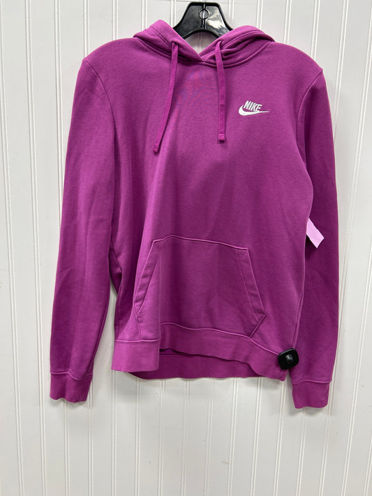 Athletic Sweatshirt Hoodie By Nike Apparel In Purple, Size:S