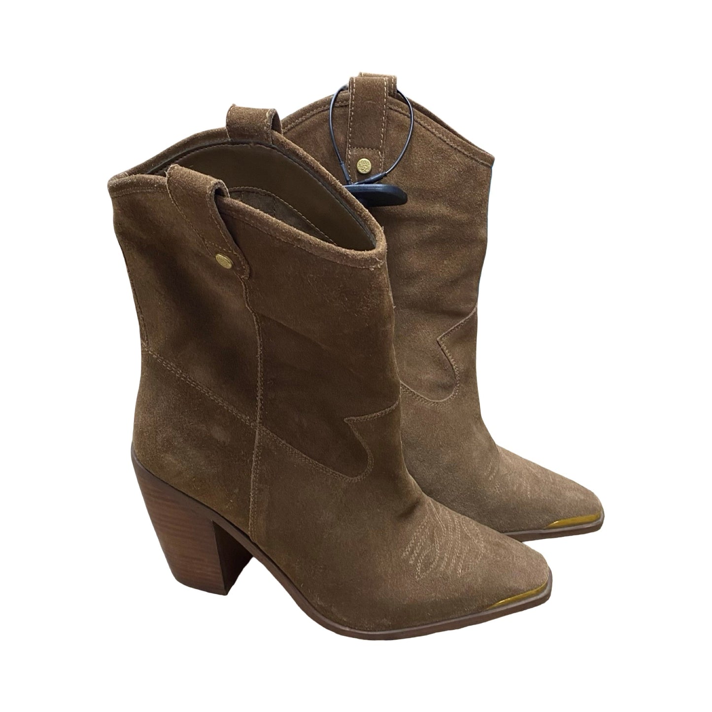 Boots Western By Vince Camuto In Brown, Size:7.5