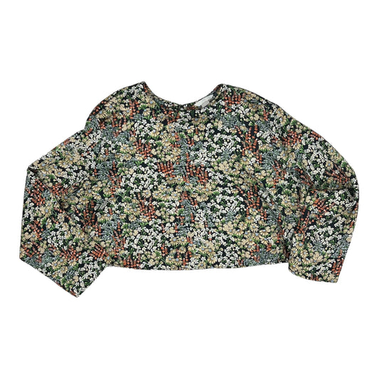 Floral Print Blouse Long Sleeve H&m, Size 2x