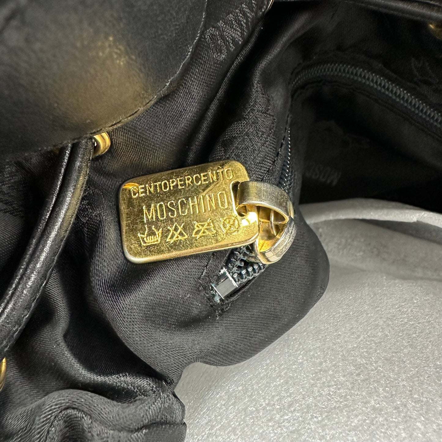 Handbag Luxury Designer By Moschino  Size: Medium