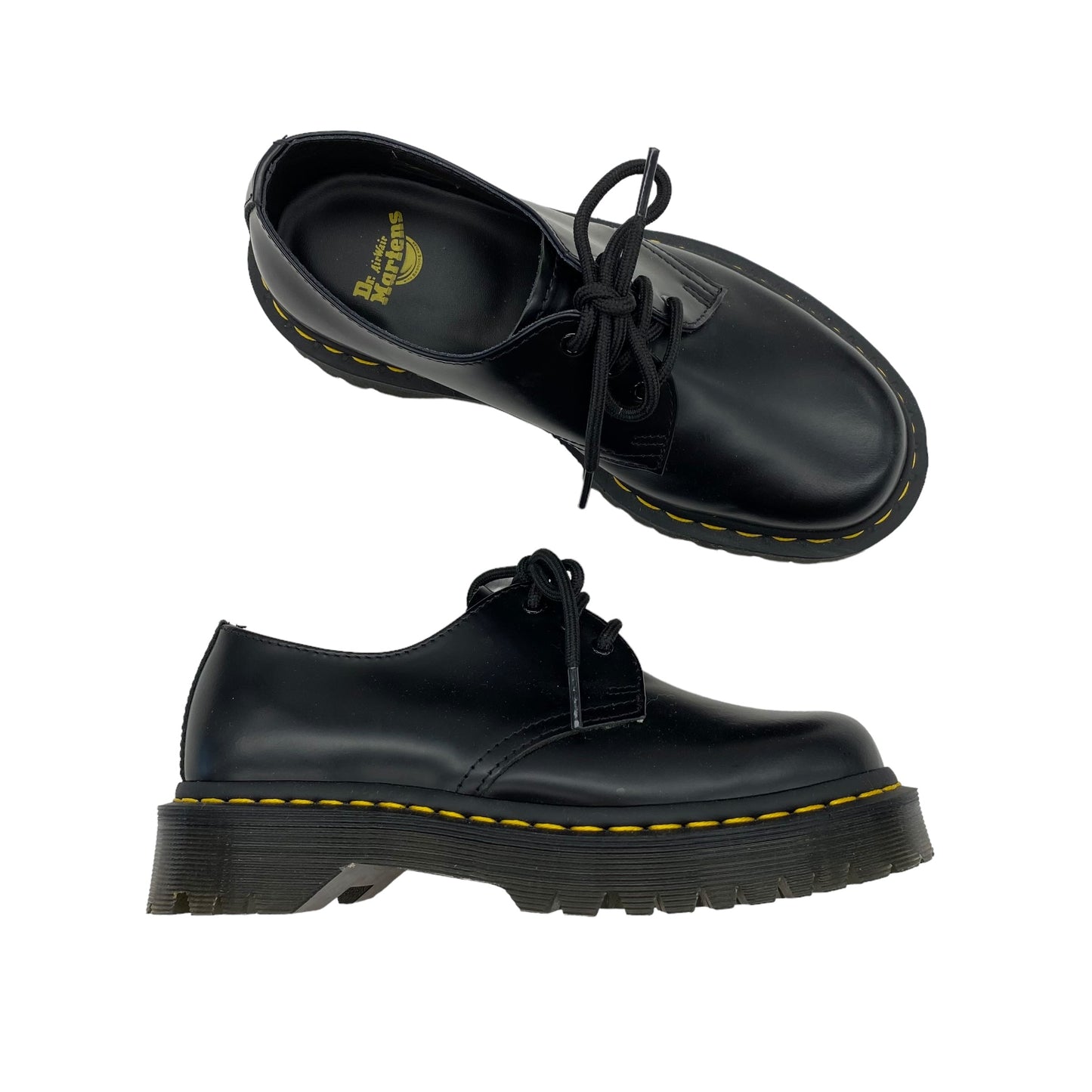 Black Shoes Flats Dr Martens, Size 6