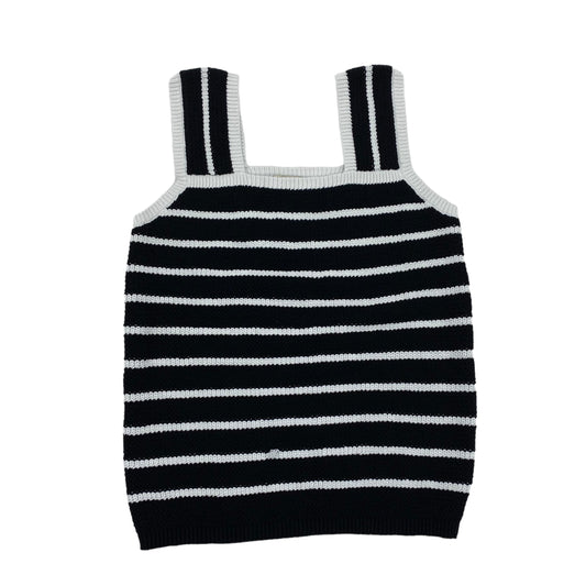 Black & White Vest Sweater Loft, Size M