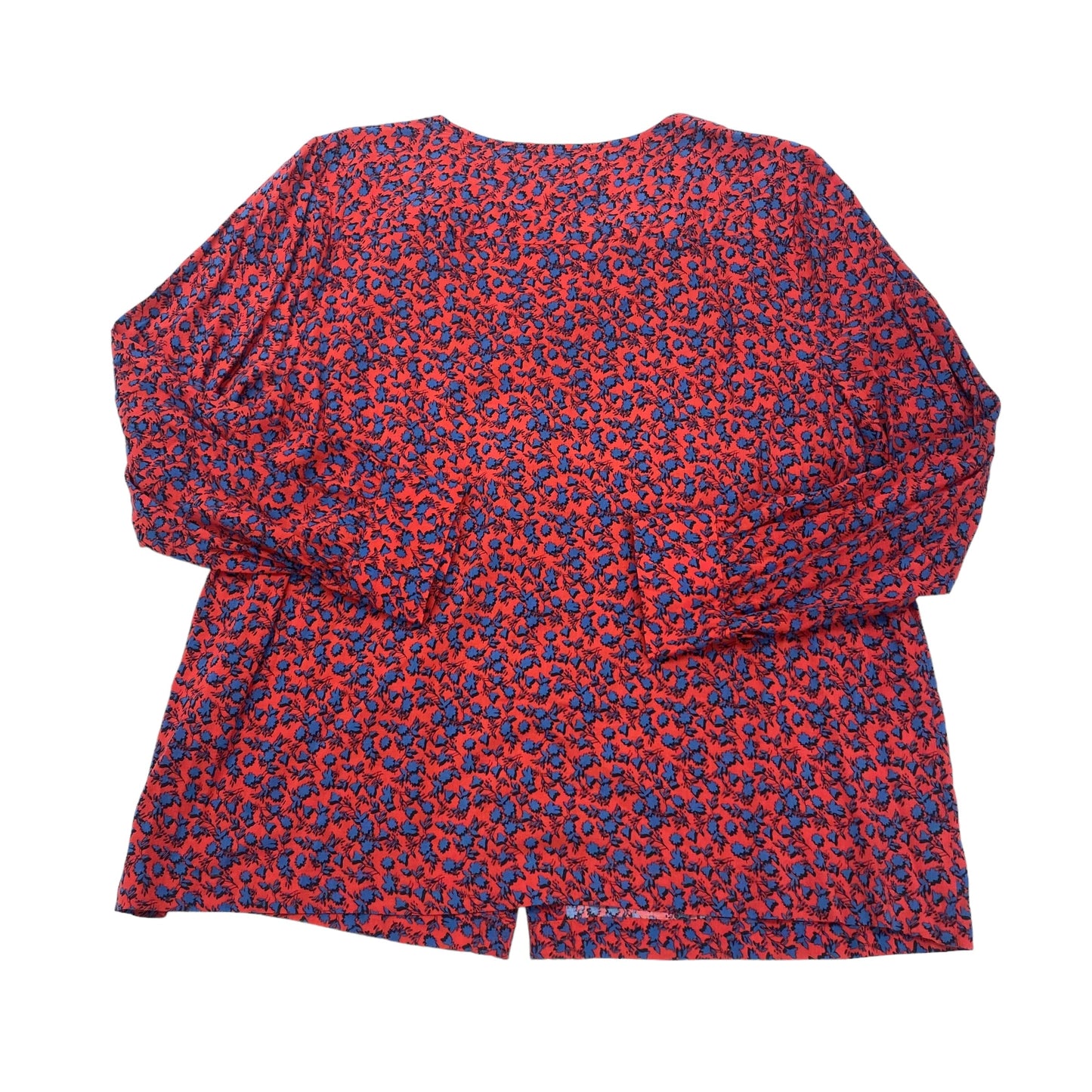 Blue & Red Top Long Sleeve J. Jill, Size Petite L