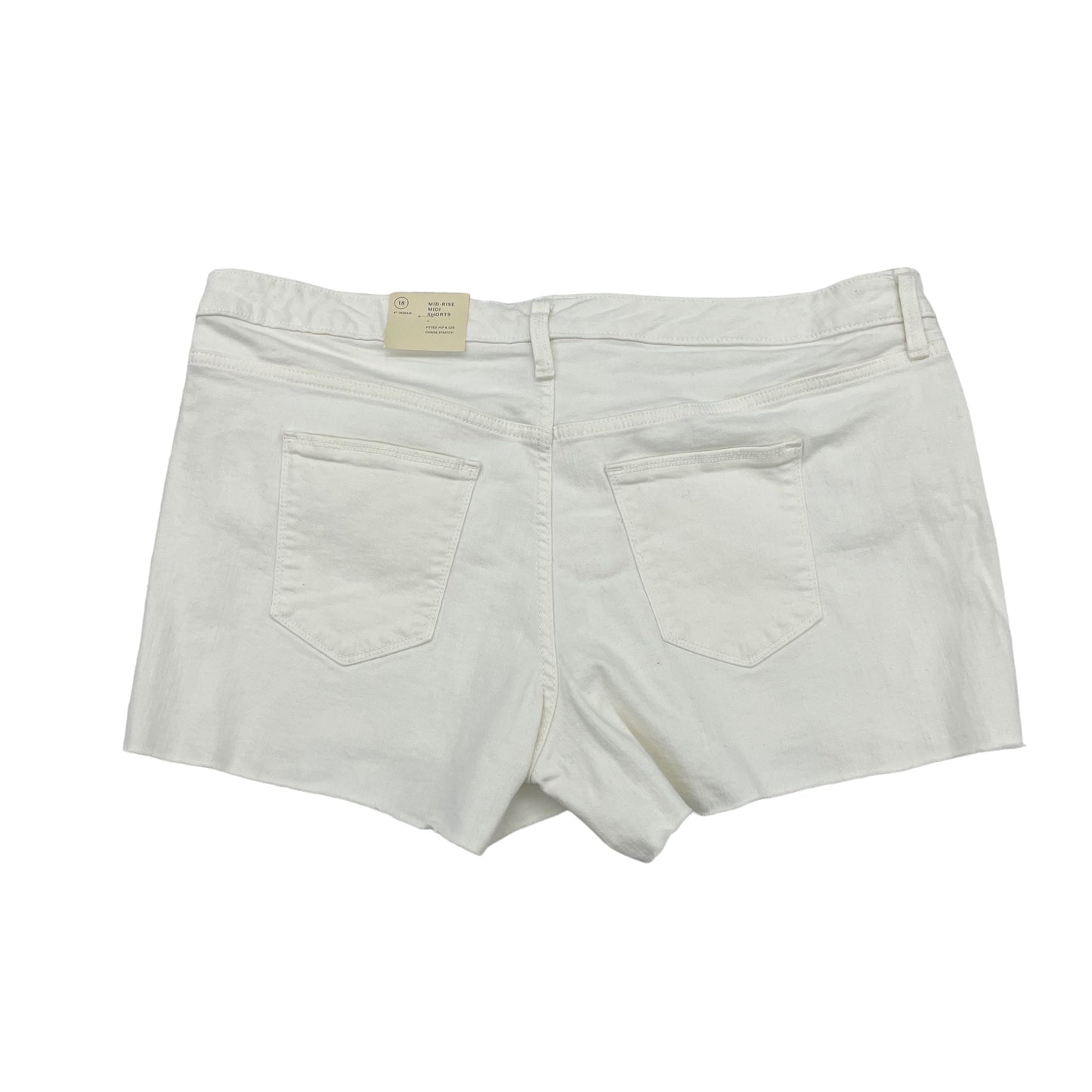 Cream Denim Shorts Universal Thread, Size 18