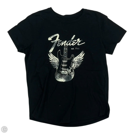 Top Short Sleeve By Cme In Black, Size: L