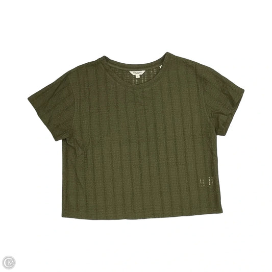 Blouse Short Sleeve By Max Studio In Green, Size: L