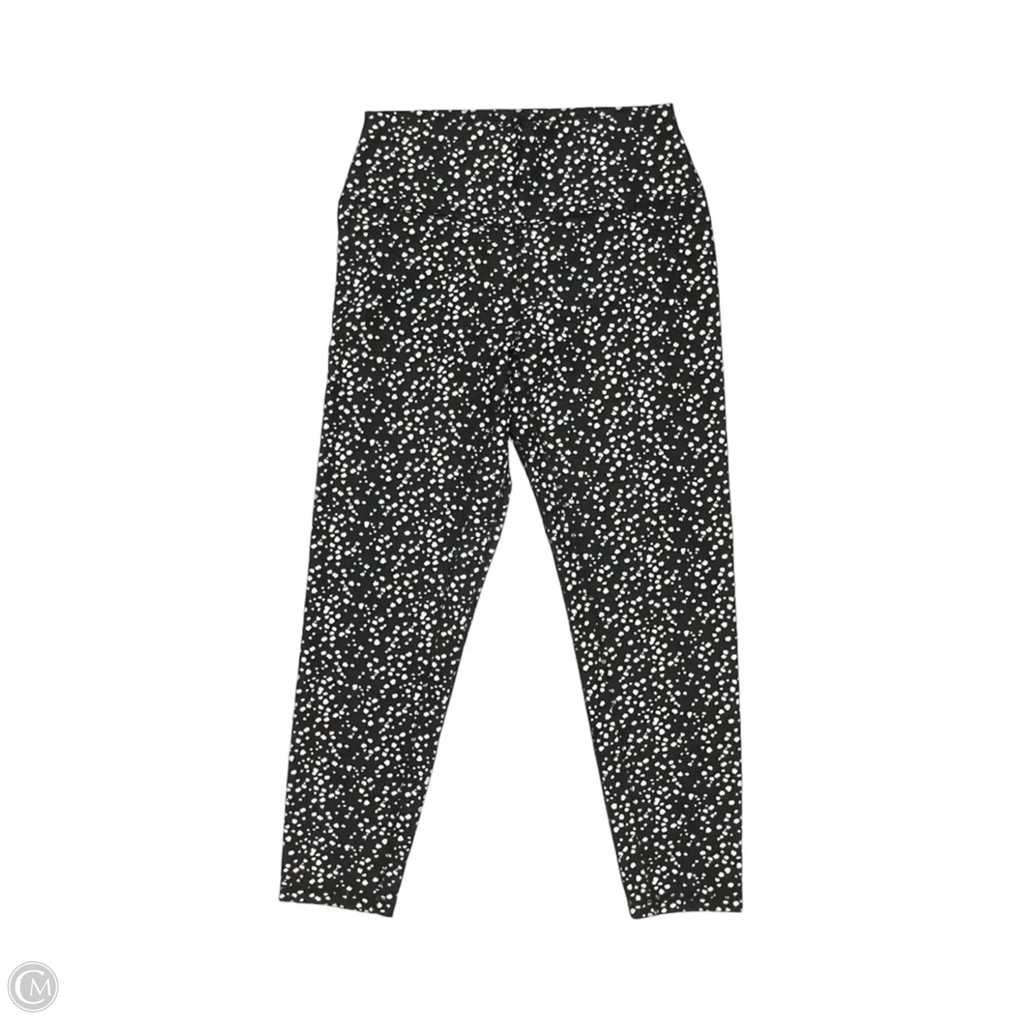 Athletic Leggings By Clothes Mentor In Black & White, Size: L