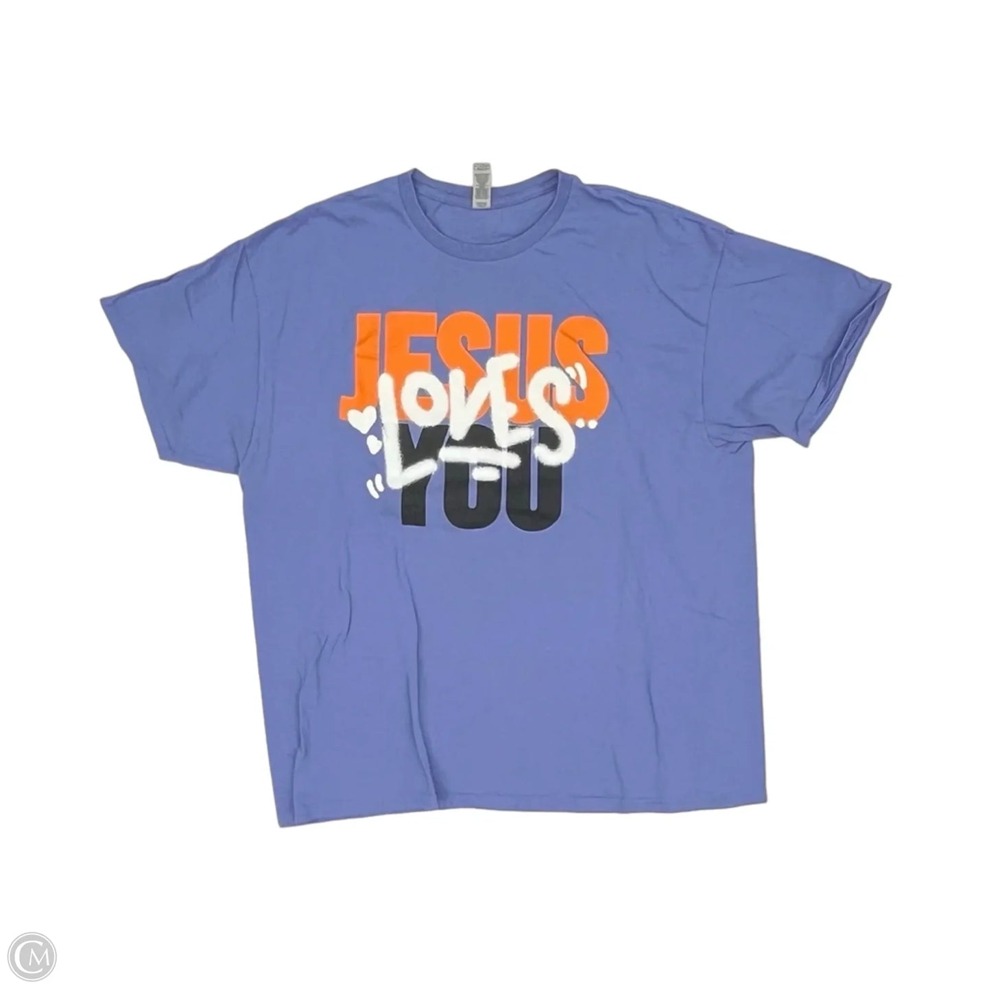 Top Short Sleeve By Clothes Mentor In Orange & Purple, Size: Xl