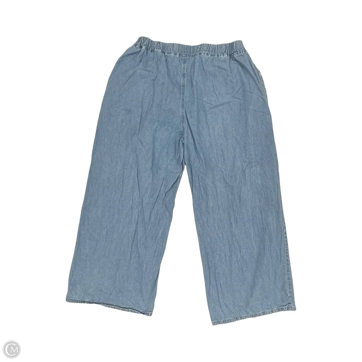 Jeans Wide Leg By Shein In Blue Denim, Size: 3x