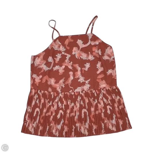 Blouse Sleeveless By Nine West In Orange & Pink, Size: Xs