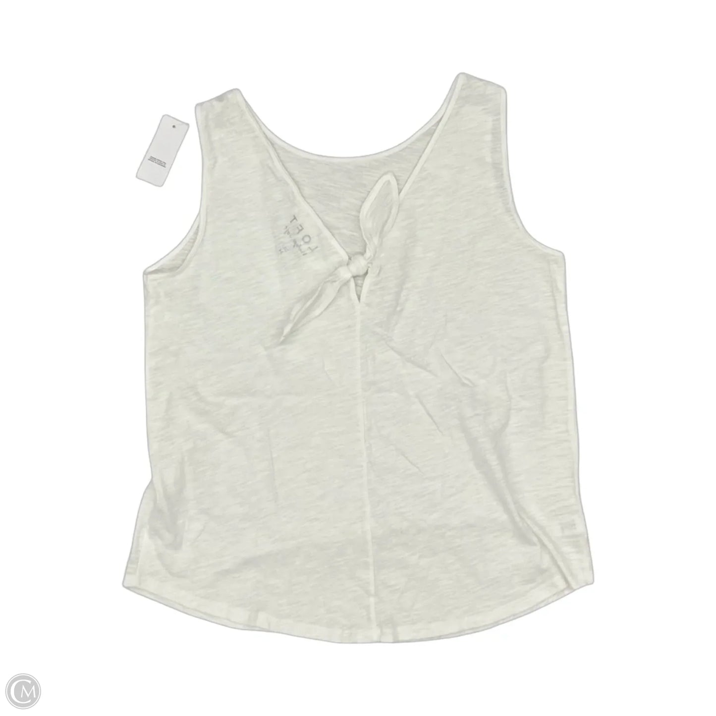Top Sleeveless By Loft In Cream, Size: M