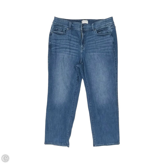 Jeans Straight By Lane Bryant In Blue Denim, Size: 24