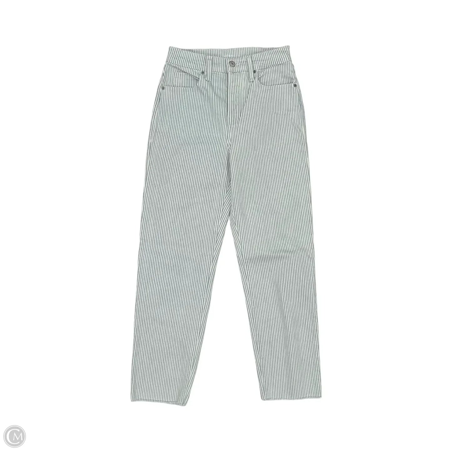 Jeans Straight By Old Navy In Striped Pattern, Size: 0