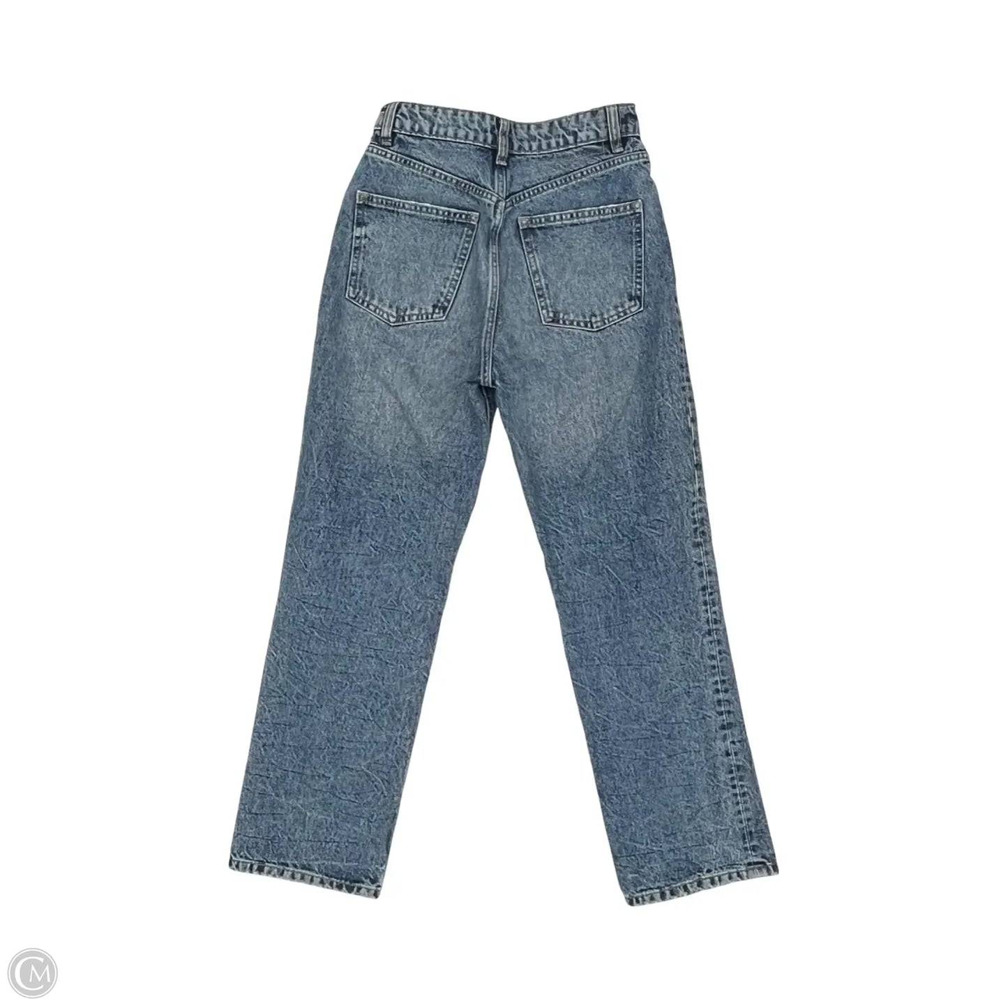 Jeans Straight By Zara In Blue Denim, Size: 2