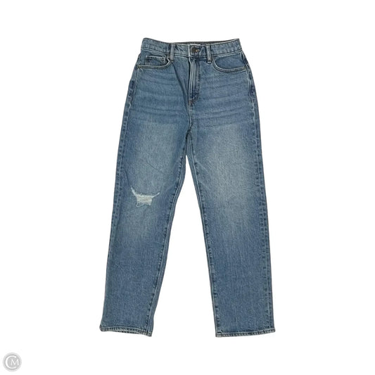 Jeans Straight By Loft In Blue Denim, Size: 00