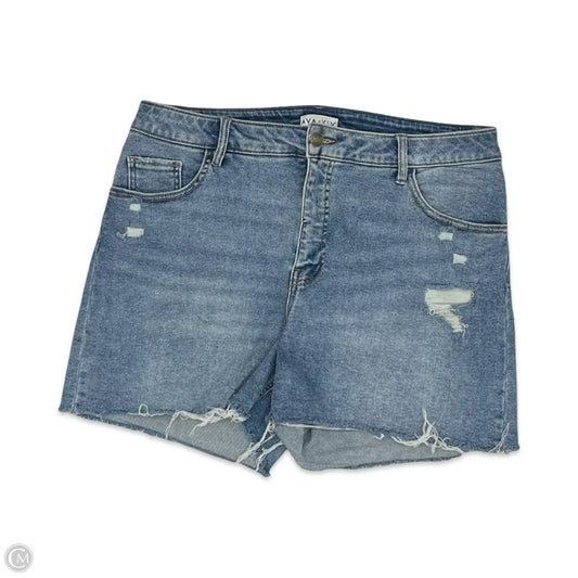 Shorts By Ava & Viv In Blue Denim, Size: 16