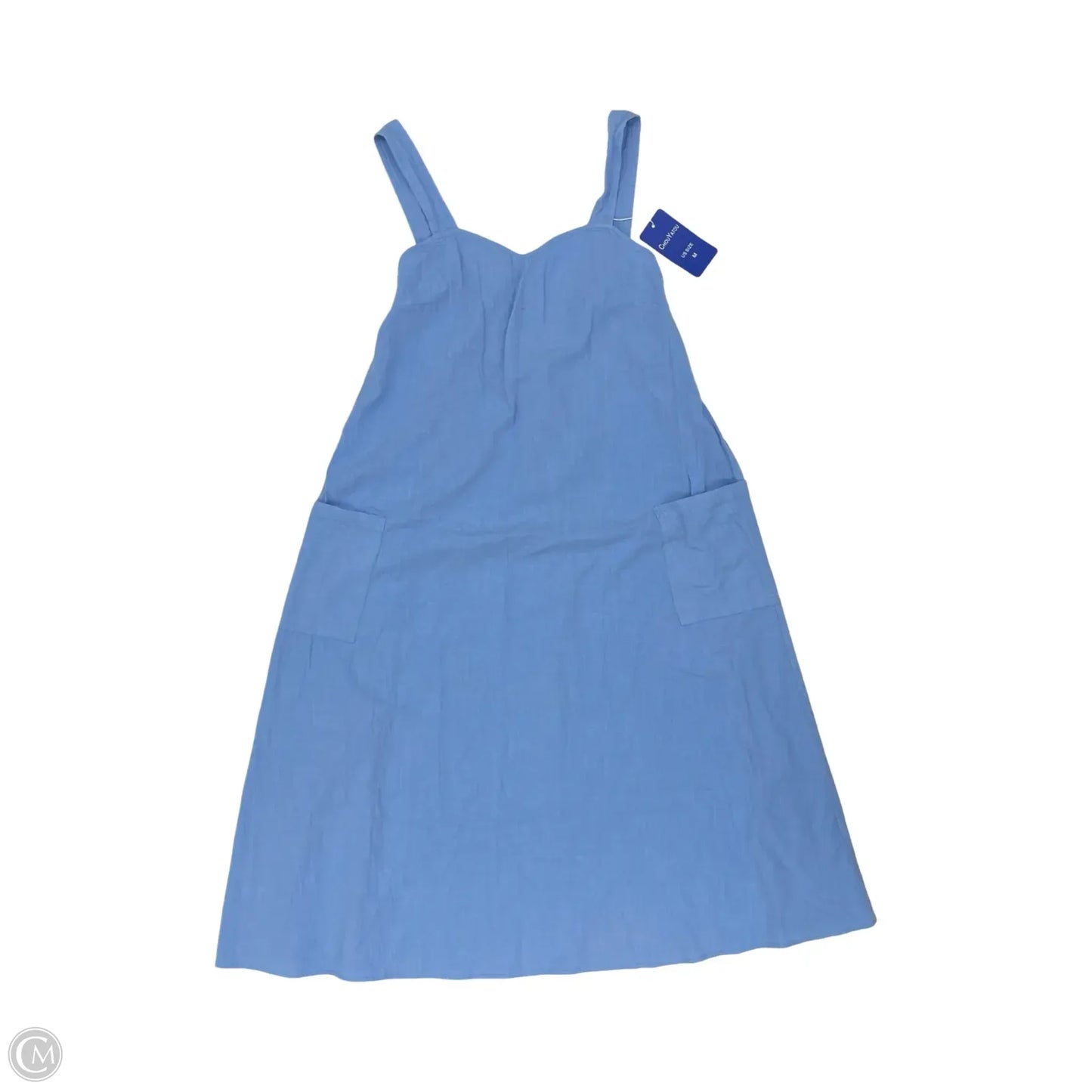 Dress Casual Midi By Cmf In Blue, Size: M