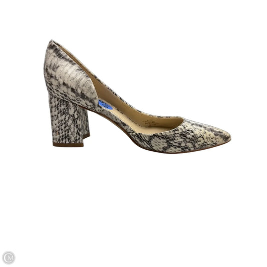 Shoes Heels Block By Marc Fisher In Snakeskin Print, Size: 6.5