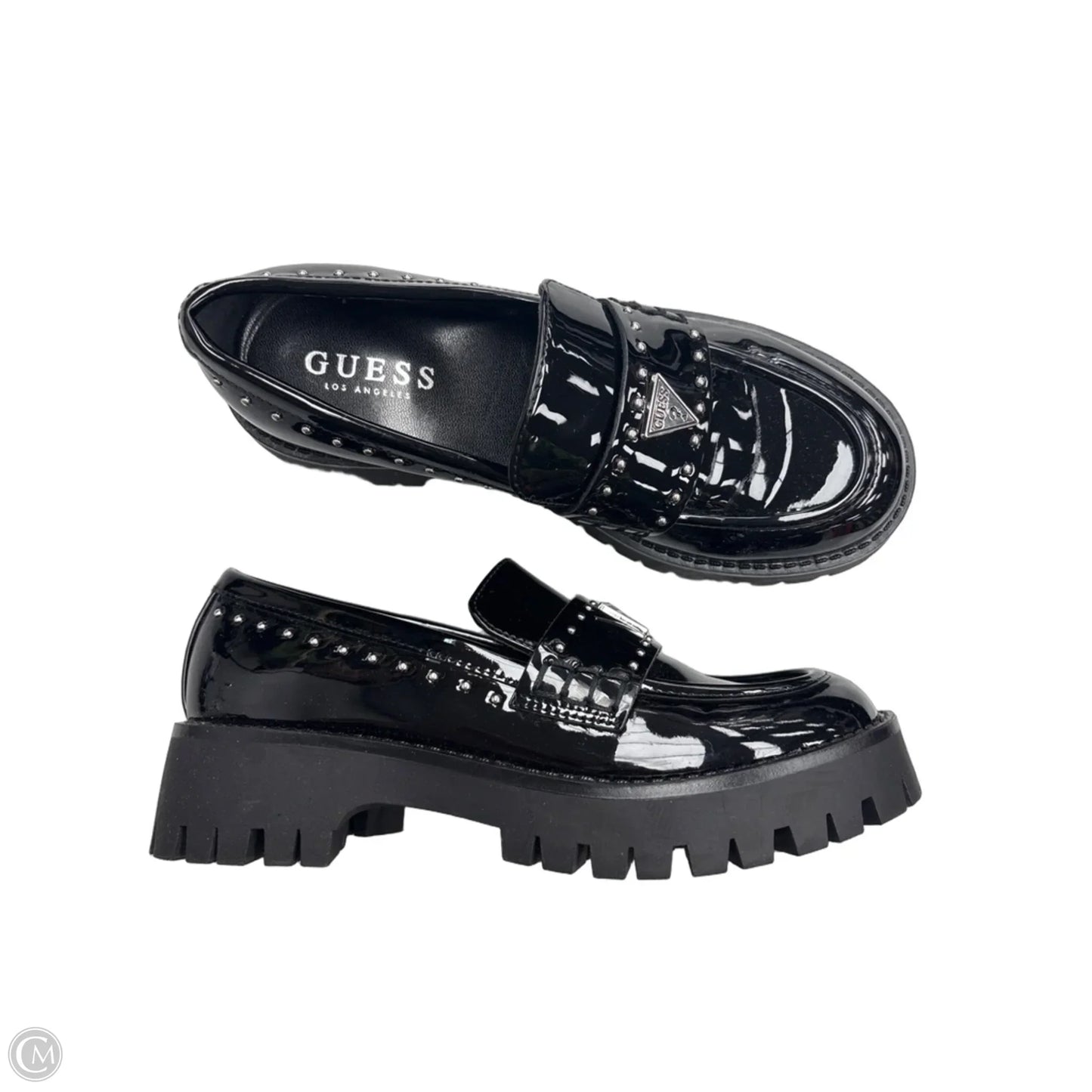 Shoes Heels Platform By Guess In Black, Size: 5.5