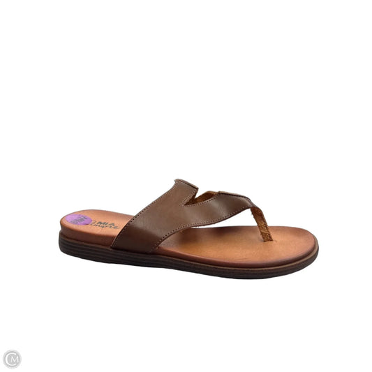 Sandals Flats By Cmf In Brown, Size: 6.5