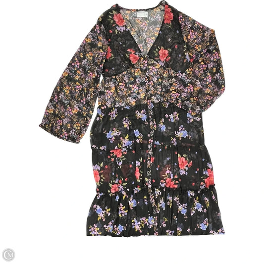 Dress Party Long By Asos In Floral Print, Size: L