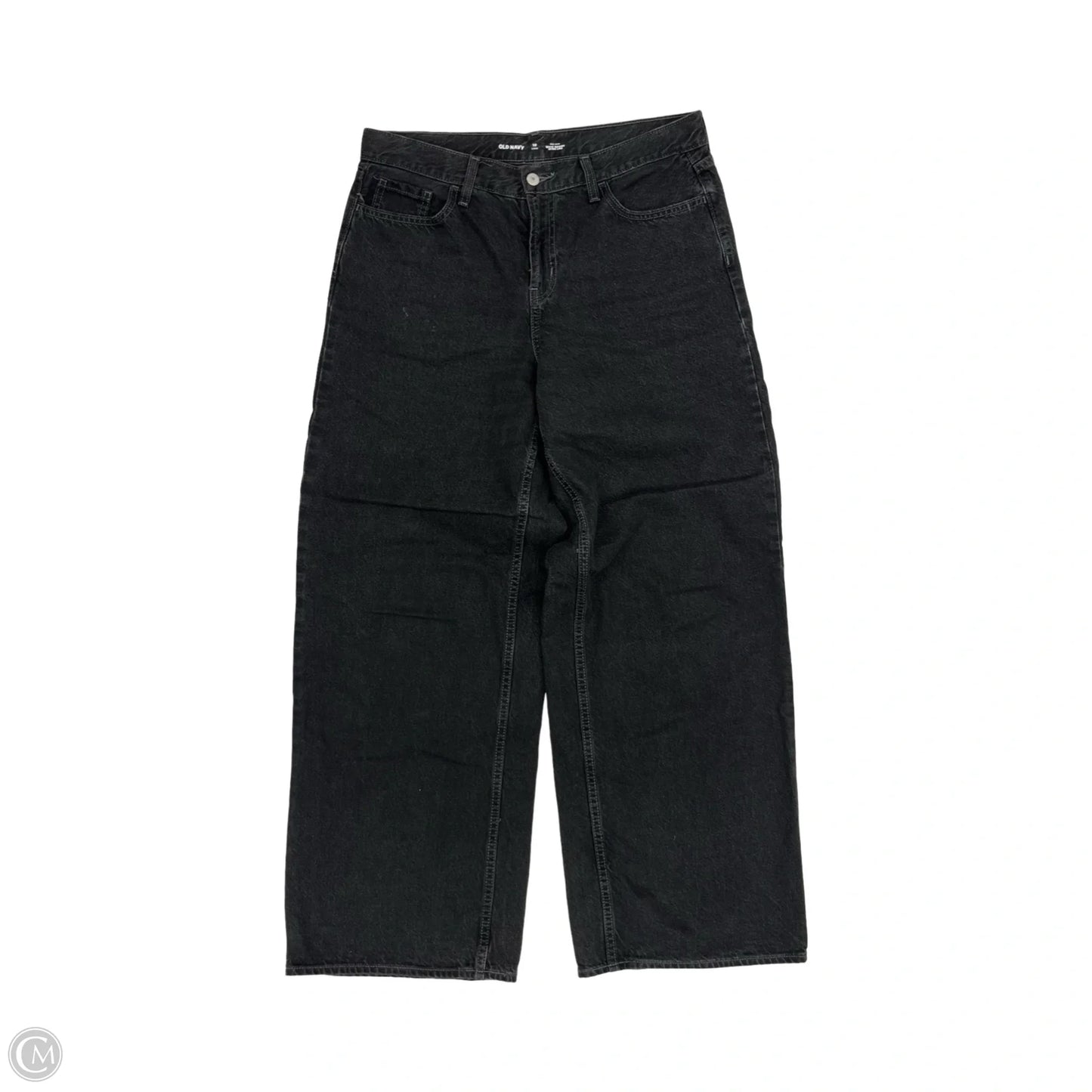 Jeans Wide Leg By Old Navy In Black Denim, Size: 10l