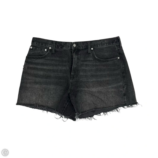 Shorts By Madewell In Black Denim, Size: 16