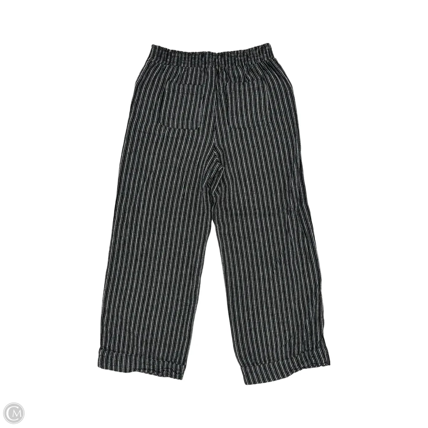 Pants Linen By Time And Tru In Black & White, Size: S