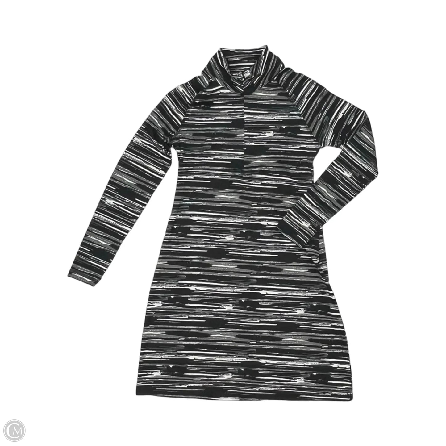Athletic Dress By Soybu In Black & Grey, Size: Xs