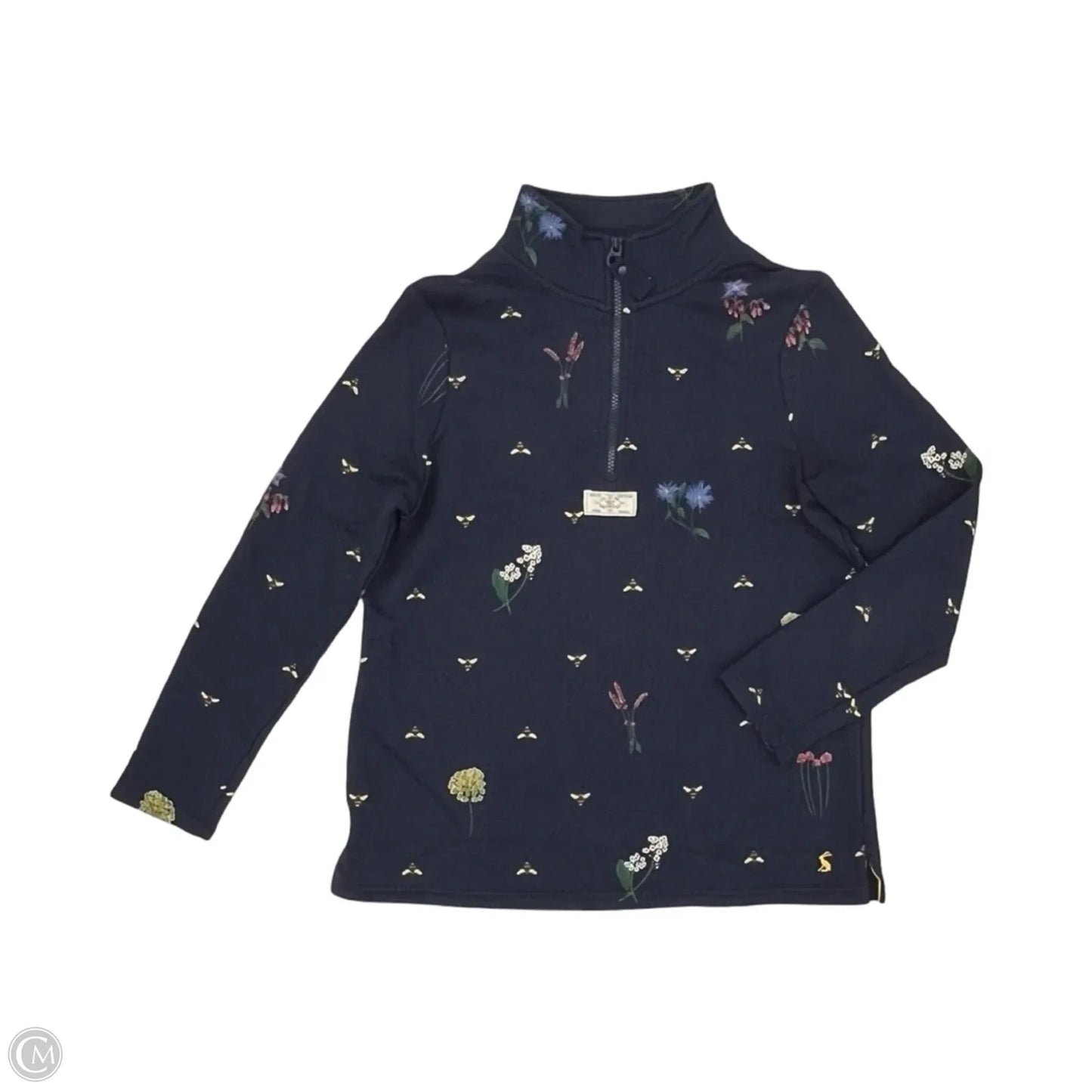 Sweatshirt Collar By Joules In Floral Print, Size: S