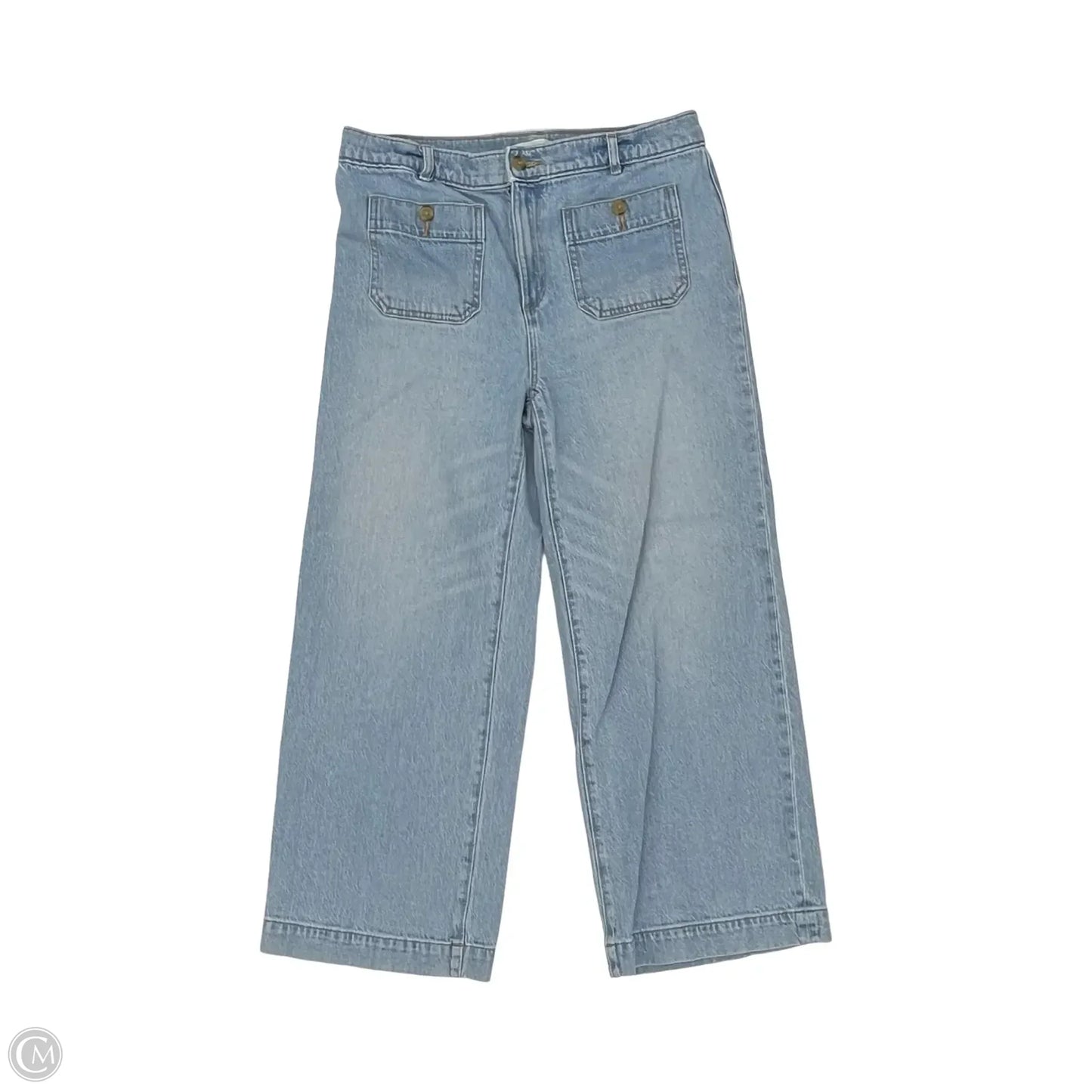 Jeans Wide Leg By Loft In Blue Denim, Size: 10