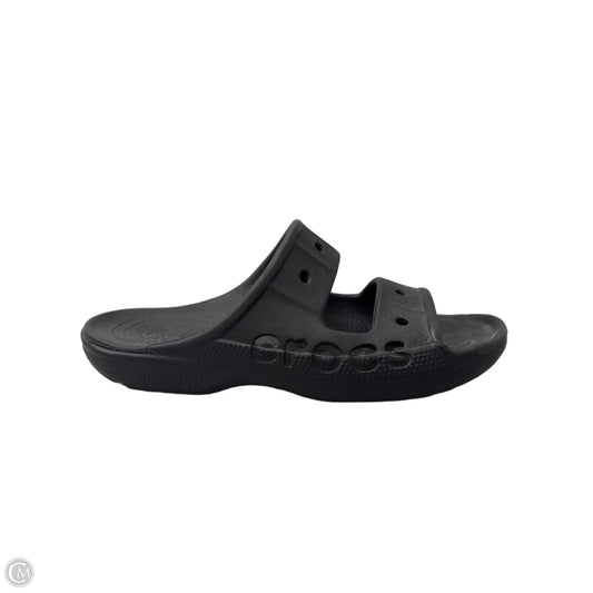 Sandals Sport By Crocs In Black, Size: 10