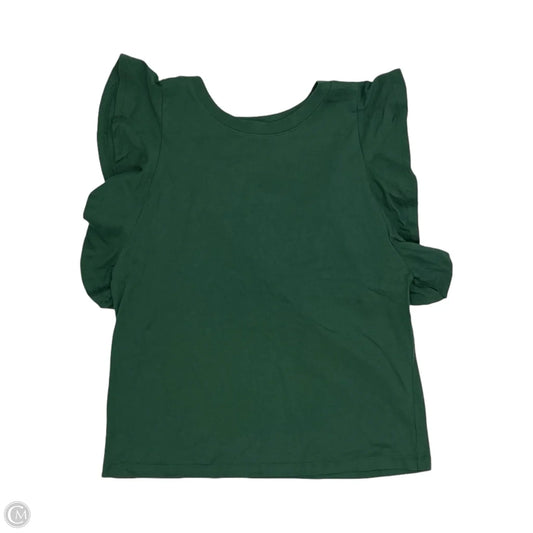 Top Short Sleeve By Loft In Green, Size: M