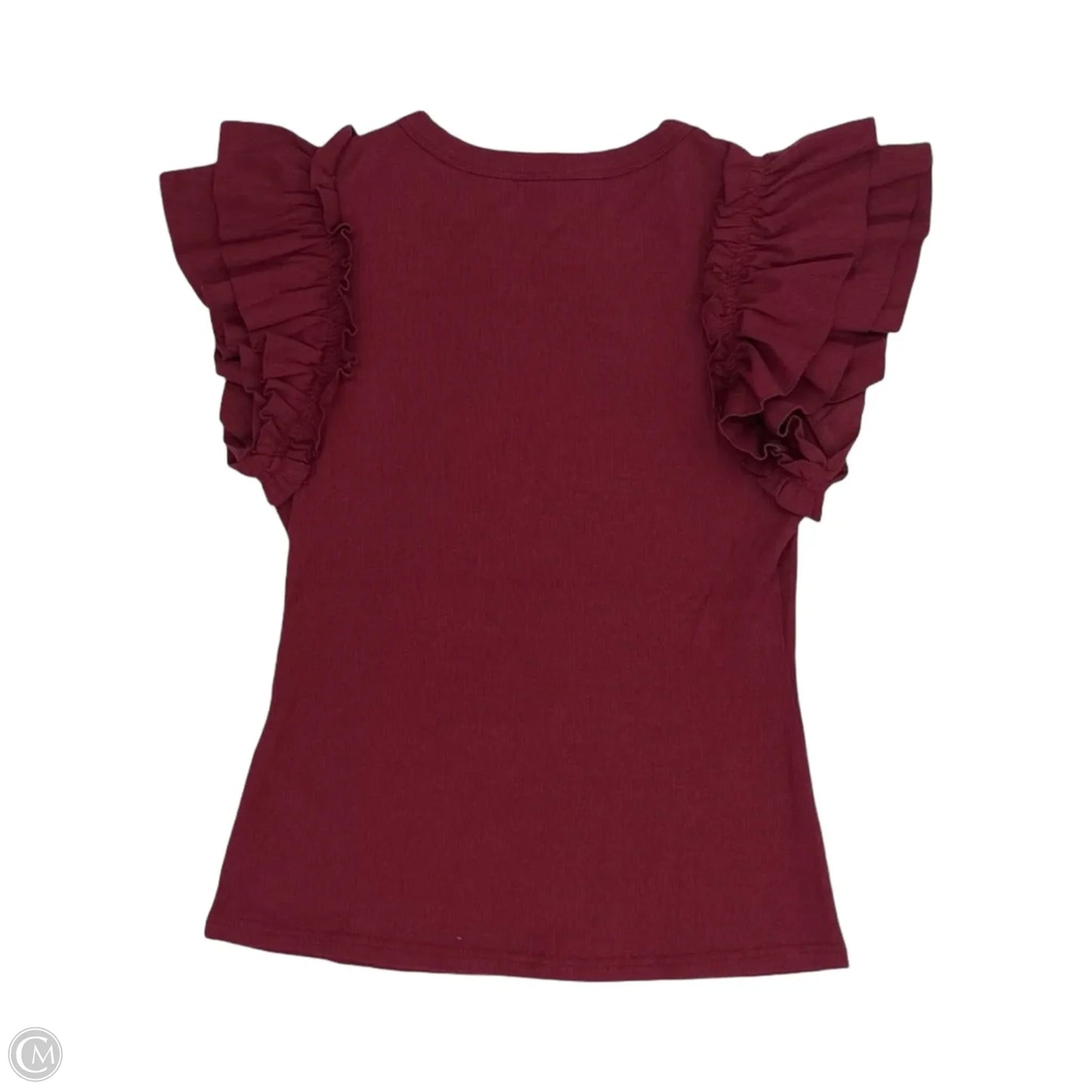 Top Short Sleeve By Cmf In Red, Size: L