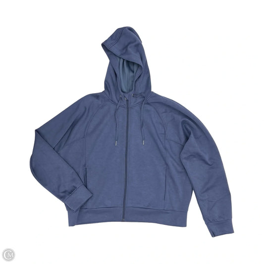 Sweatshirt Hoodie By Clothes Mentor In Blue, Size: 1x