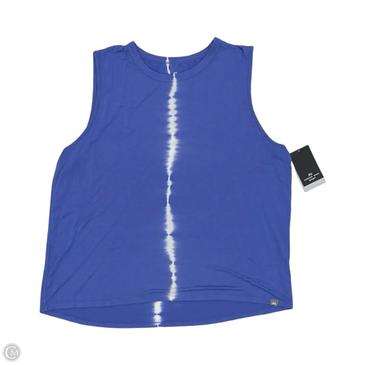 Tank Top By Andrew Marc In Blue & White, Size: 2x