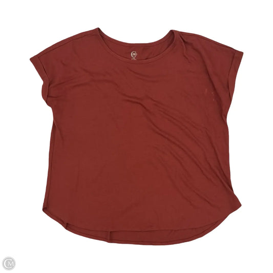 Top Short Sleeve By Cato In Red, Size: 1x