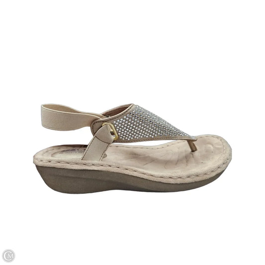 Sandals Flats By Cliffs By White Mountain In Tan, Size: 6.5