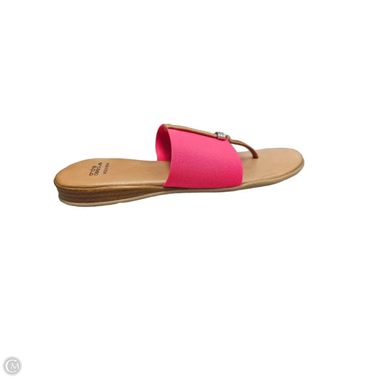 Sandals Flats By Cme In Brown & Pink, Size: 6.5