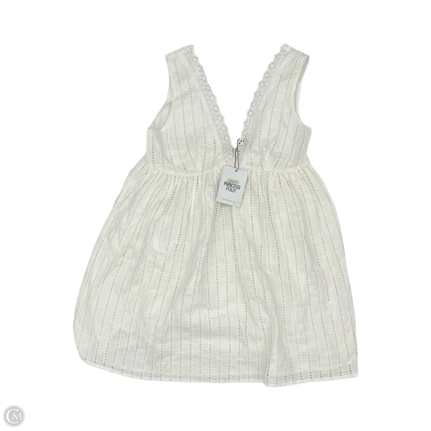 Dress Party Short By Princess Polly In White, Size: 8
