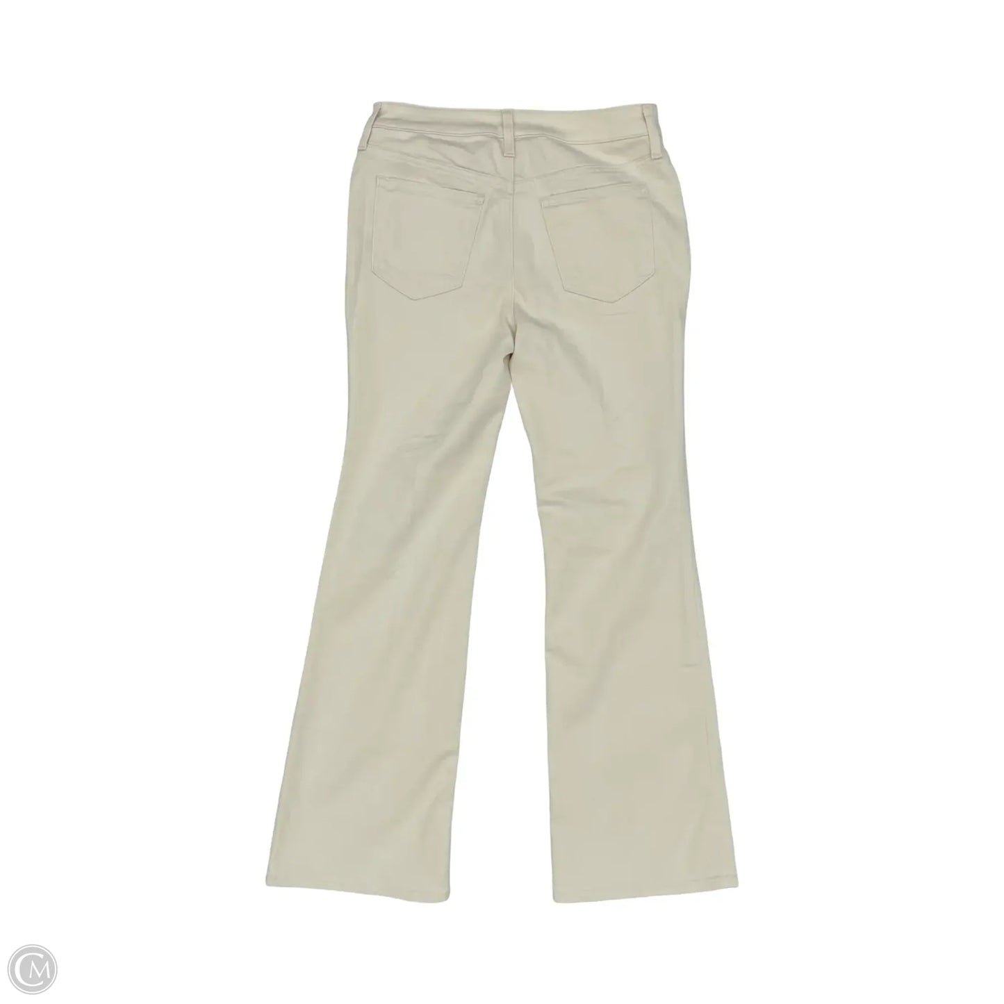 Jeans Flared By Chicos In Cream Denim, Size: 2